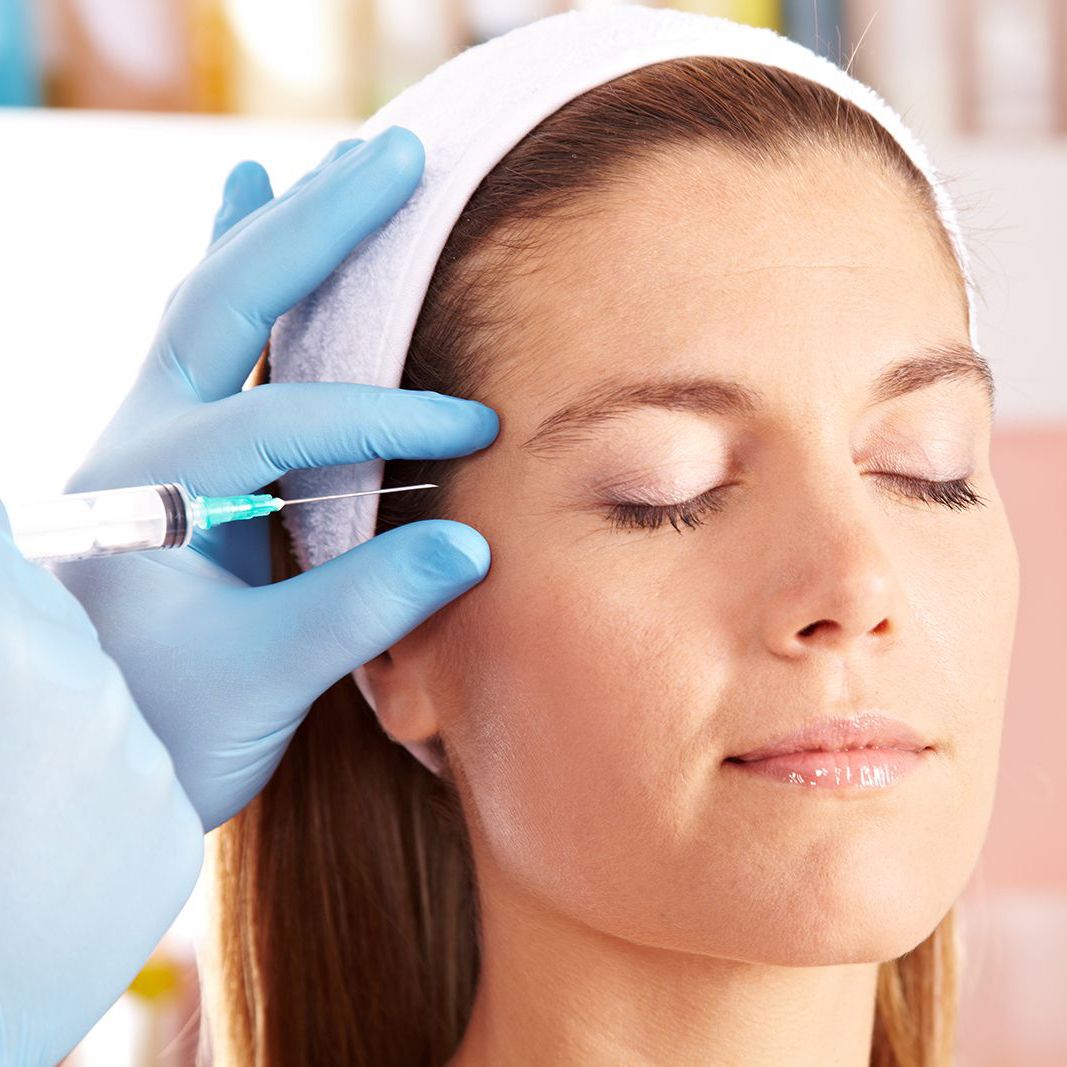 Close up of BOTOX procedure